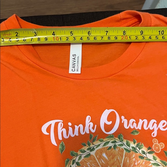 #* 056**Orange Graphic T-Shirt - Picture 4 of 4